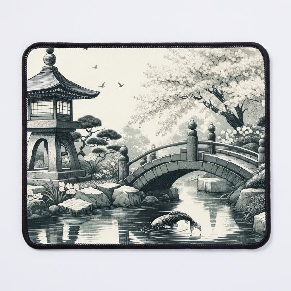 Item preview, "Tranquility in Bloom: Japanese Garden" designed and sold by APARTAI EU.