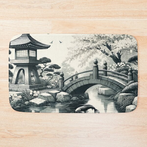 Item preview, "Tranquility in Bloom: Japanese Garden" designed and sold by APARTAI EU.