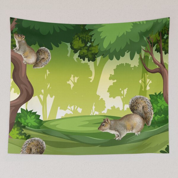 Item preview, Endangered Western Grey Squirrel In Woods designed and sold by Oonward2021.