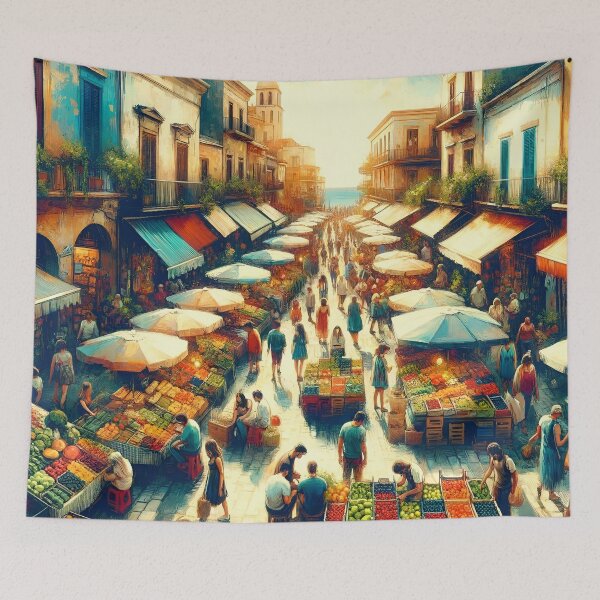 Item preview, "Mediterranean Market Melody" designed and sold by APARTAI EU.