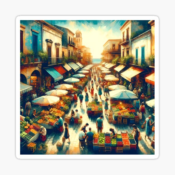 Item preview, "Mediterranean Market Melody" designed and sold by APARTAI EU.