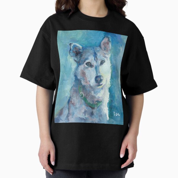 Blue Husky Oversized T-Shirt
