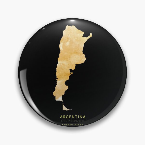 Item preview, Argentina map in gold color designed and sold by Jerhus.