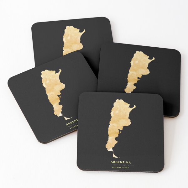Item preview, Argentina map in gold color designed and sold by Jerhus.