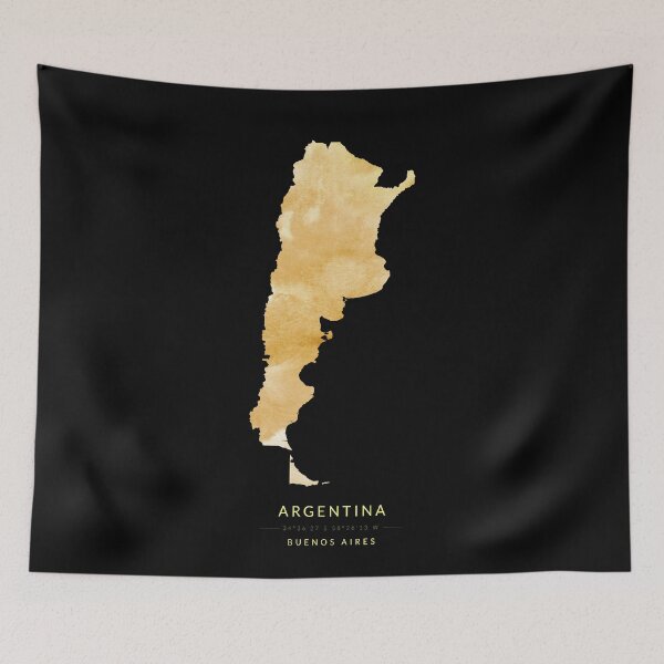 Item preview, Argentina map in gold color designed and sold by Jerhus.