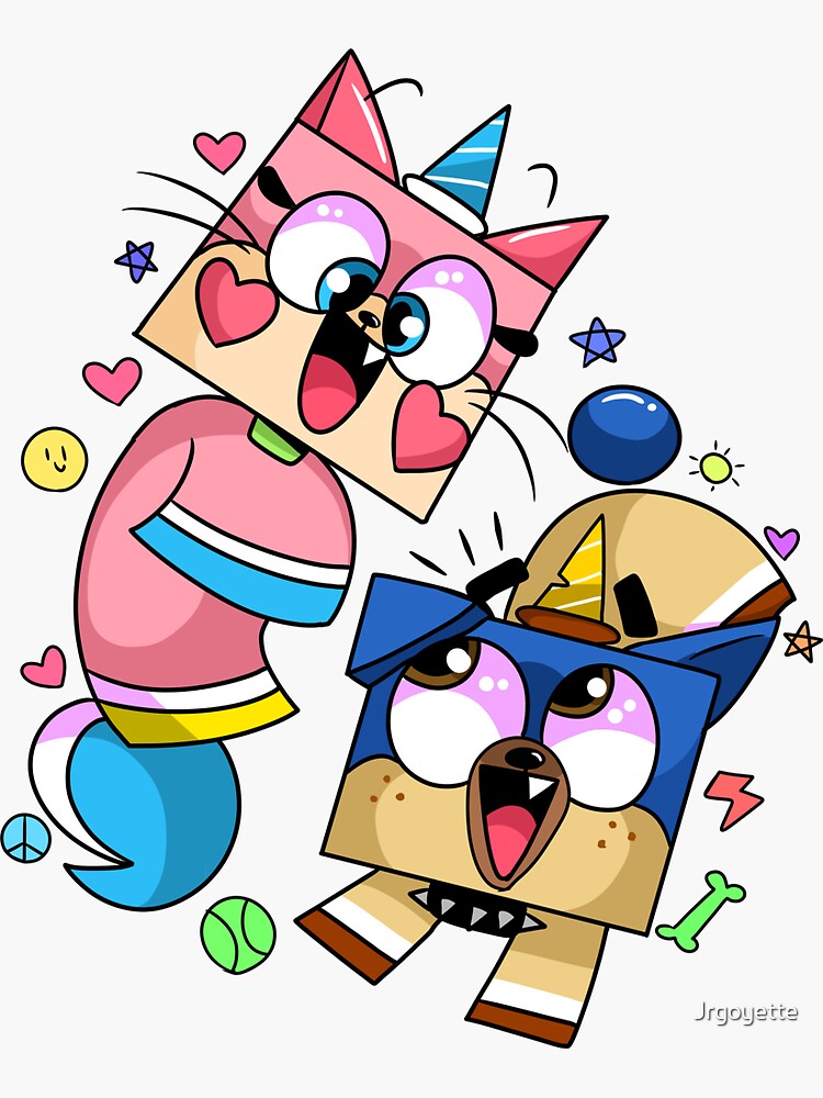 Red de dibujos animados Unikitty y Puppycorn de Jrgoyette