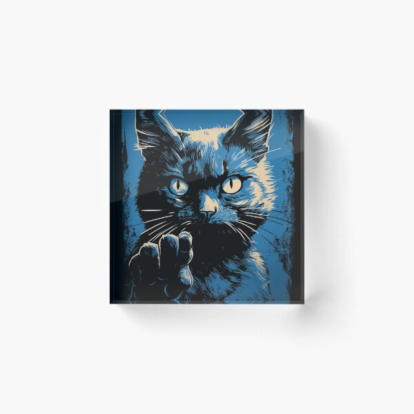 Item preview, Electric Blue Fantasy Cat designed and sold by PixelProphets.