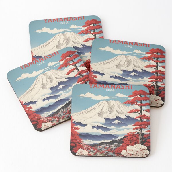 Item preview, Yamanashi Japan Vintage Poster Tourism  designed and sold by TravelersGems.