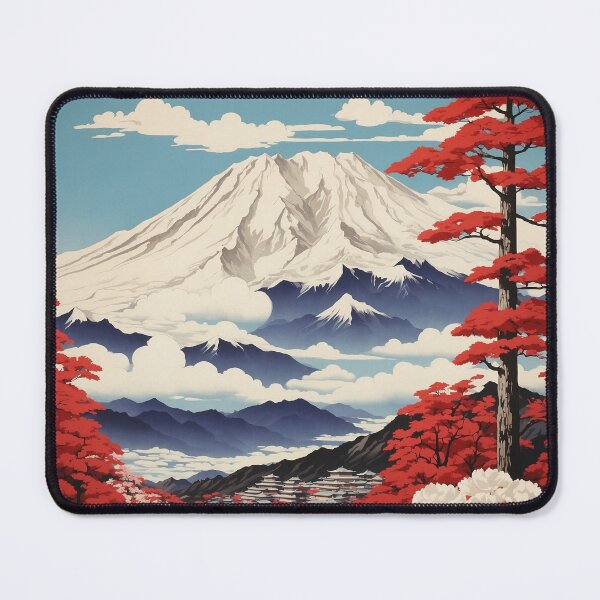 Item preview, Yamanashi Japan Vintage Poster Tourism designed and sold by TravelersGems.
