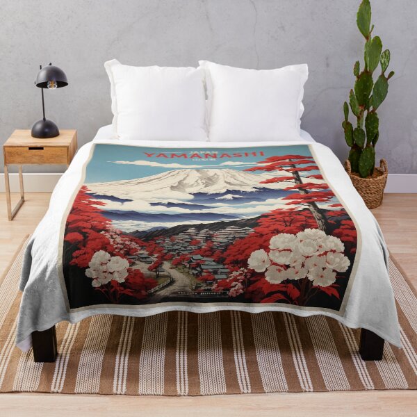 Item preview, Yamanashi Japan Vintage Poster Tourism  designed and sold by TravelersGems.