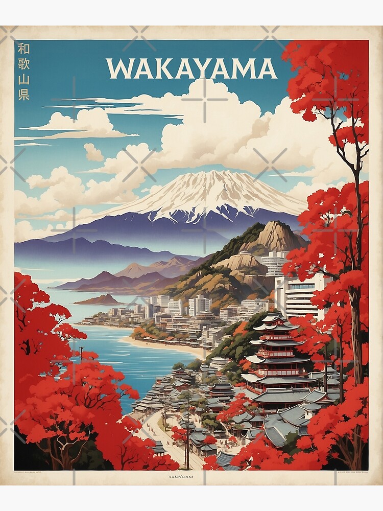 Wakayama Japan Vintage Poster Tourism 