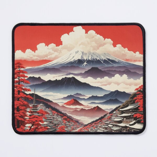Item preview, Yamagata Japan Mount Fuji Vintage Poster Tourism designed and sold by TravelersGems.