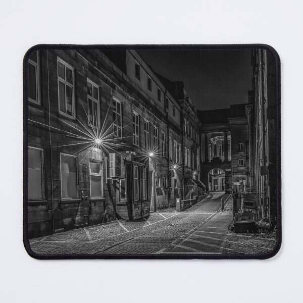 Item preview, Northgate, Blackburn, Lancashire UK (Black & White) - at Night designed and sold by Shafiq Khan.