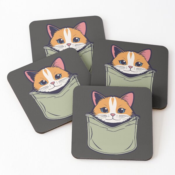 Item preview, Adorable Orange Cat in Pocket designed and sold by Unlimited-Store.
