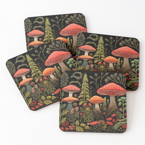 Item preview, Red Mushrooms designed and sold by KuolemaSyndrome.