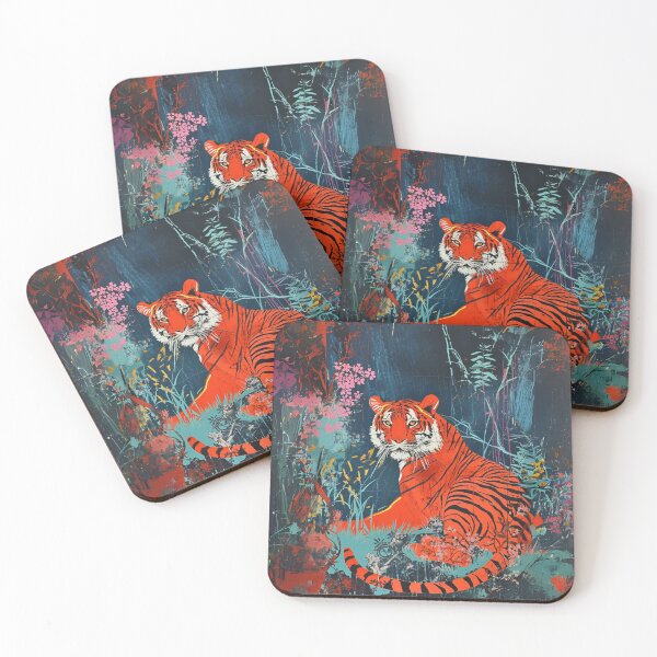 Item preview, Pausing tiger designed and sold by JeNoStudio.