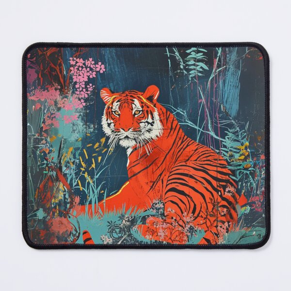 Item preview, Pausing tiger designed and sold by JeNoStudio.