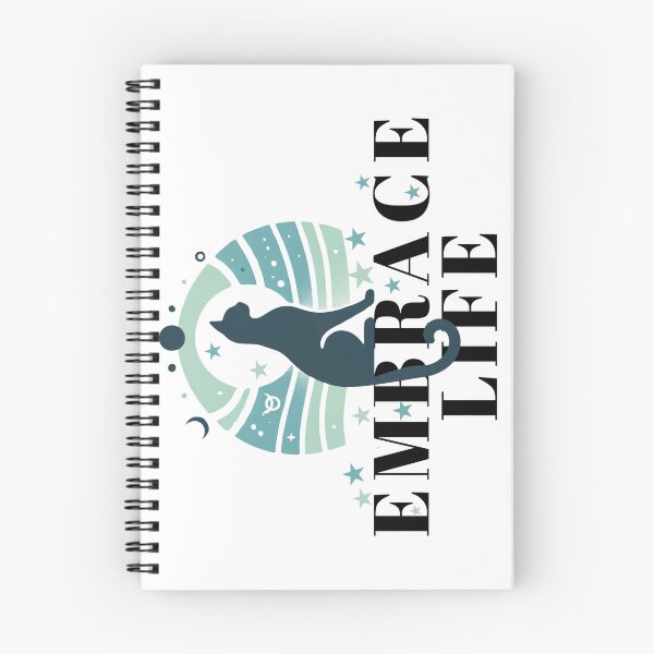 Item preview, Grren cat positive affirmationEmbrace Life  designed and sold by Carthage-Kitten.