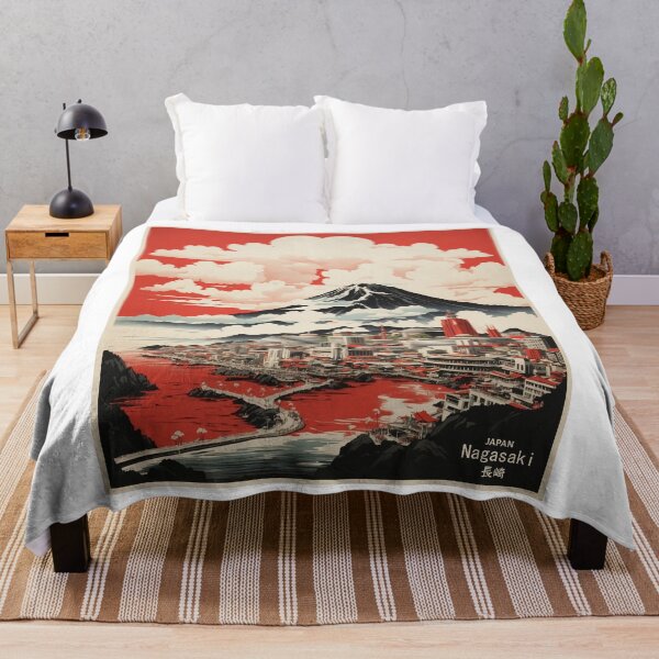 Item preview, Nagasaki Vintage Poster Tourism designed and sold by TravelersGems.