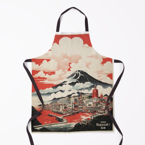 Item preview, Nagasaki Vintage Poster Tourism designed and sold by TravelersGems.