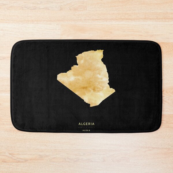 Item preview, Algeria map in gold color designed and sold by Jerhus.