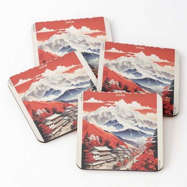 Item preview, Nagano Vintage Poster Tourism  designed and sold by TravelersGems.