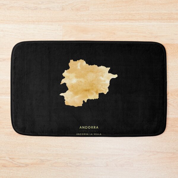 Item preview, Andorra map in gold color designed and sold by Jerhus.