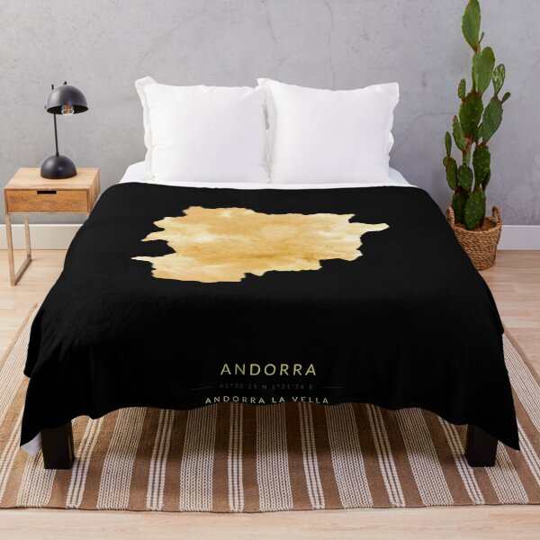 Item preview, Andorra map in gold color designed and sold by Jerhus.