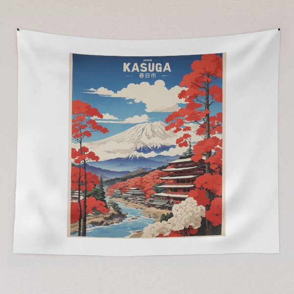 Item preview, Kasuga Vintage Poster Tourism  designed and sold by TravelersGems.