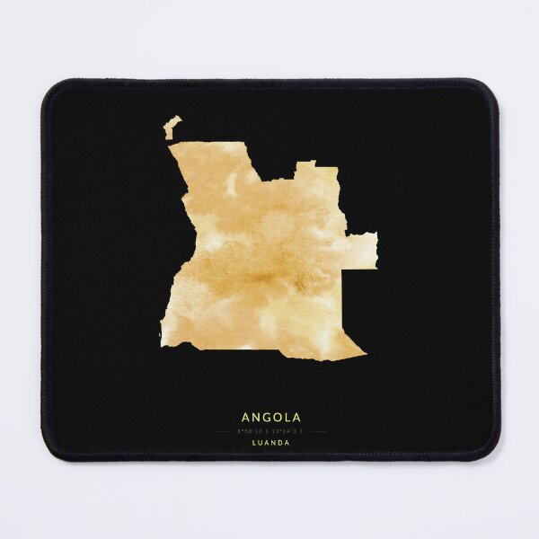 Item preview, Angola map in gold color designed and sold by Jerhus.