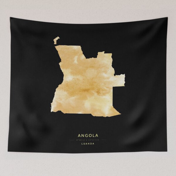 Item preview, Angola map in gold color designed and sold by Jerhus.
