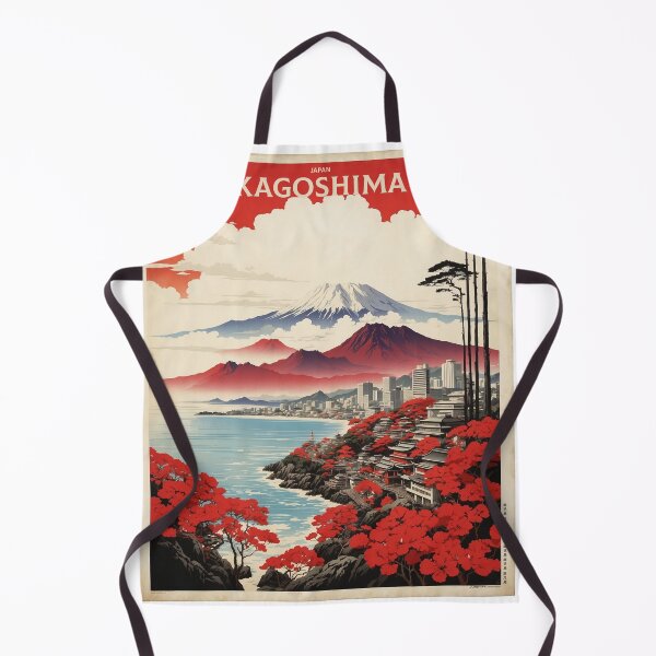 Item preview, Kagoshima Japan Vintage Poster Tourism designed and sold by TravelersGems.