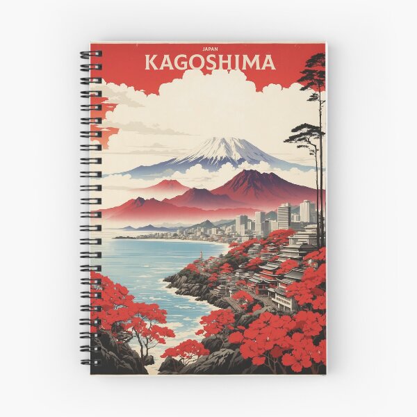 Item preview, Kagoshima Japan Vintage Poster Tourism  designed and sold by TravelersGems.