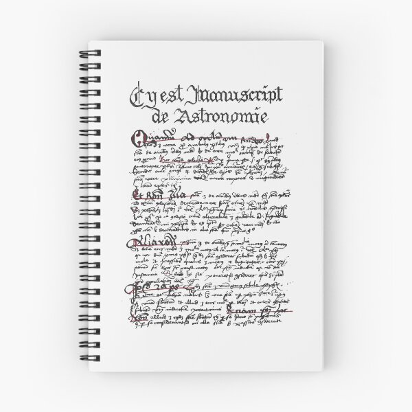 Item preview, Old Latin Astronomy Manuscript designed and sold by RetroMultiverse.