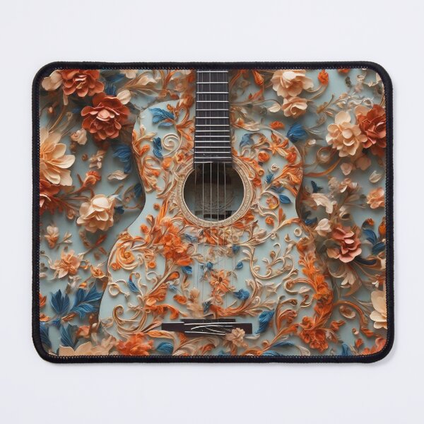 Item preview, Beautiful Art Guitar Pattern designed and sold by DigiDreamyArt.