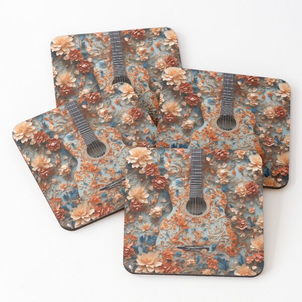 Item preview, Beautiful Art Guitar  Pattern designed and sold by DigiDreamyArt.