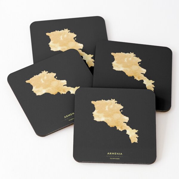 Item preview, Armenia map in gold color designed and sold by Jerhus.