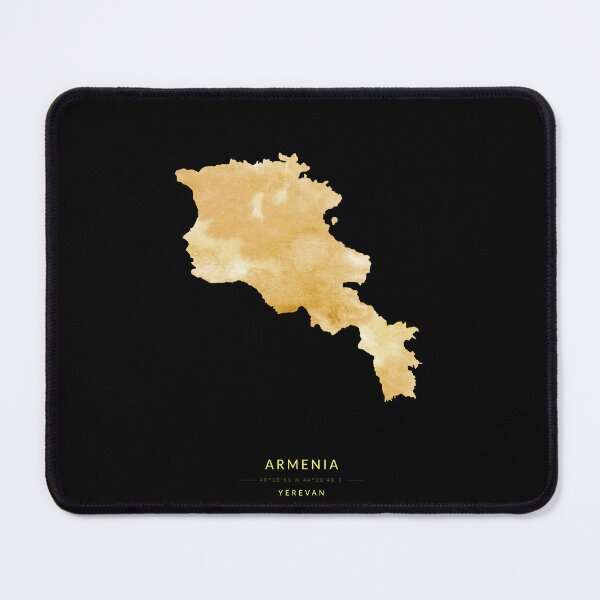 Item preview, Armenia map in gold color designed and sold by Jerhus.