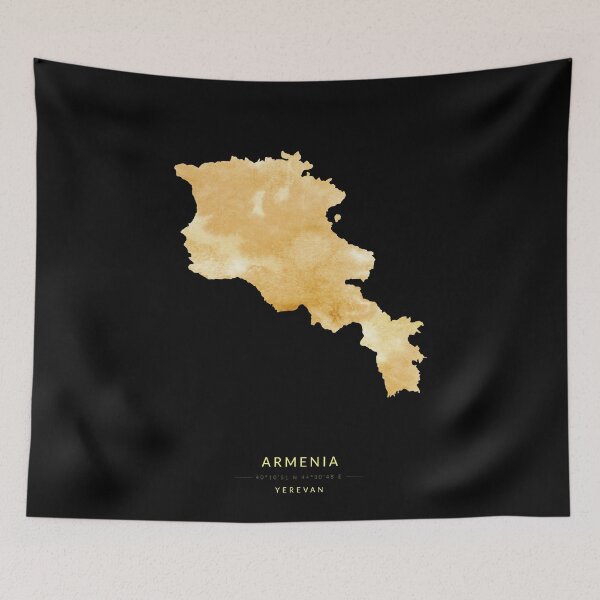 Item preview, Armenia map in gold color designed and sold by Jerhus.
