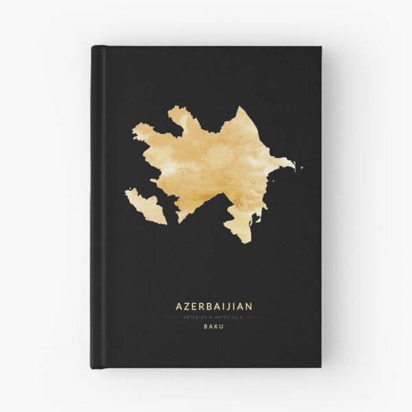 Item preview, Azerbaijian map in gold color designed and sold by Jerhus.