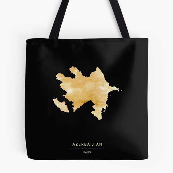Item preview, Azerbaijian map in gold color designed and sold by Jerhus.