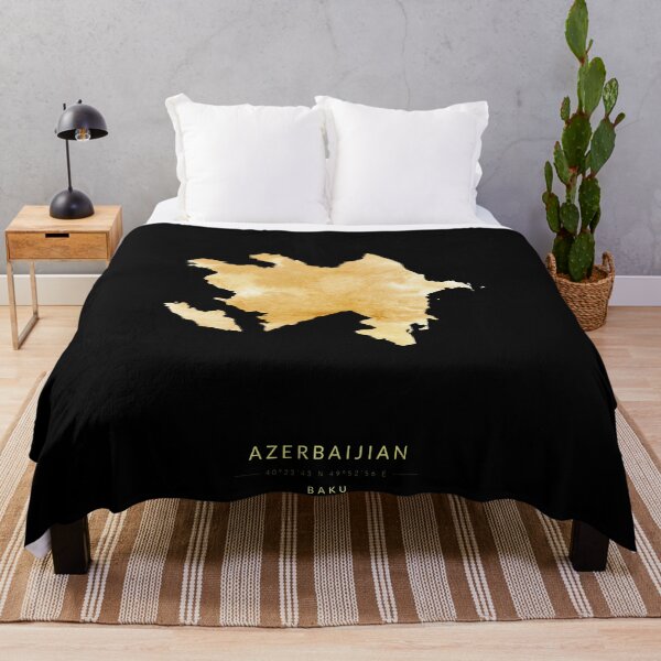 Item preview, Azerbaijian map in gold color designed and sold by Jerhus.