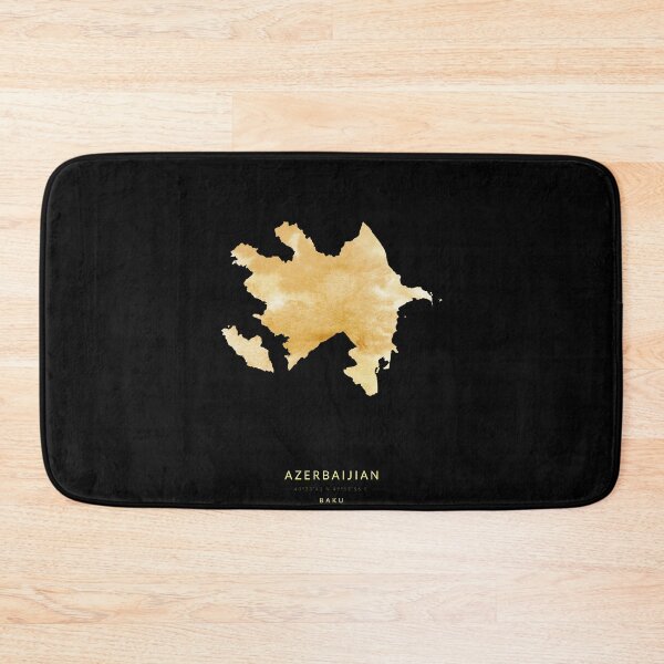 Item preview, Azerbaijian map in gold color designed and sold by Jerhus.