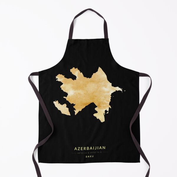 Item preview, Azerbaijian map in gold color designed and sold by Jerhus.