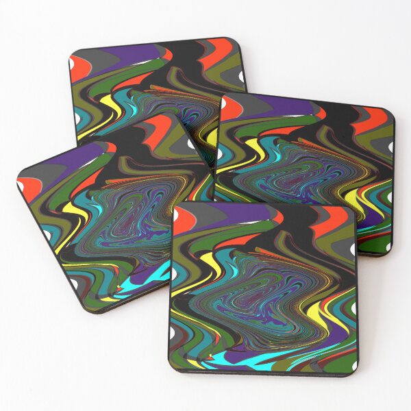Item preview, Vibrant Color waves patterns designed and sold by Delightandarts.