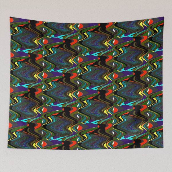 Item preview, Vibrant Color waves patterns designed and sold by Delightandarts.