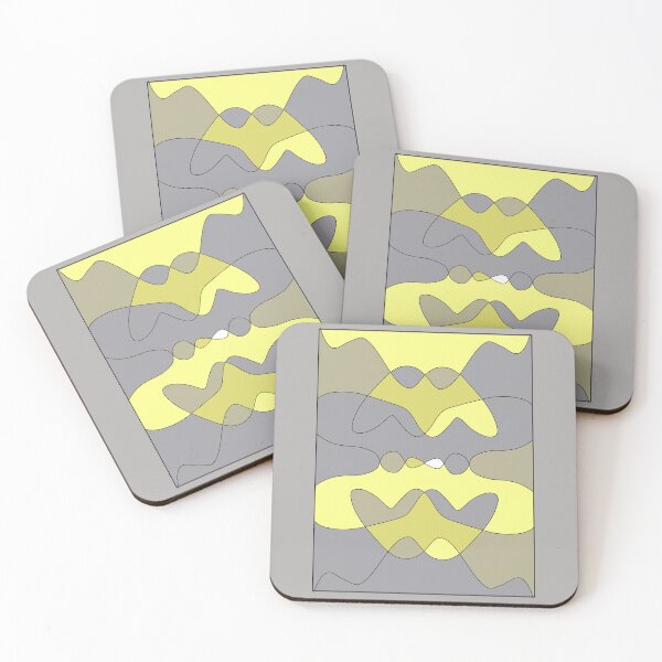 Item preview, patterns with gray and yellow tones designed and sold by azet-art.
