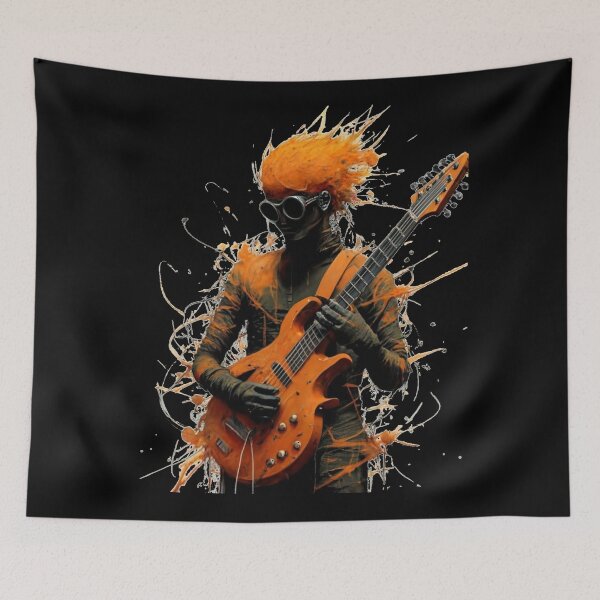 Item preview, orange guitarist 02 designed and sold by rafal12345.