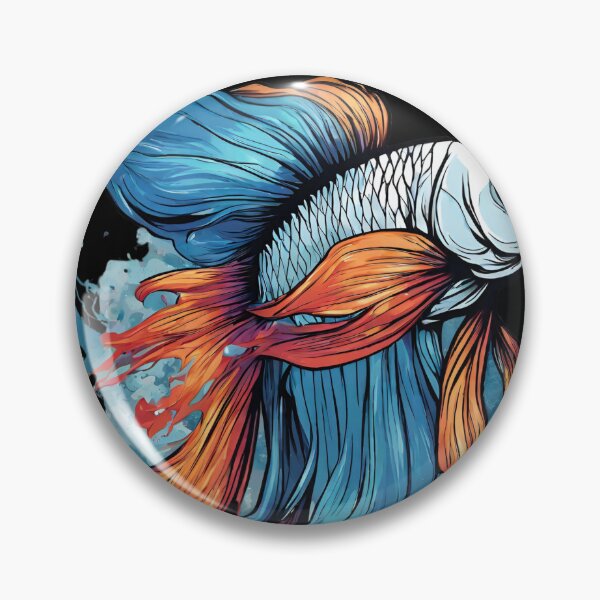 Item preview, For animal lovers.  A colorful rabinów fighter fisch 1 designed and sold by GroonSpace.