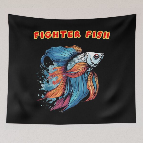 Item preview, For animal lovers.  A colorful rabinów fighter fisch 1 designed and sold by GroonSpace.